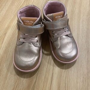 Stride Rite Shiny Pink Toddler Boots